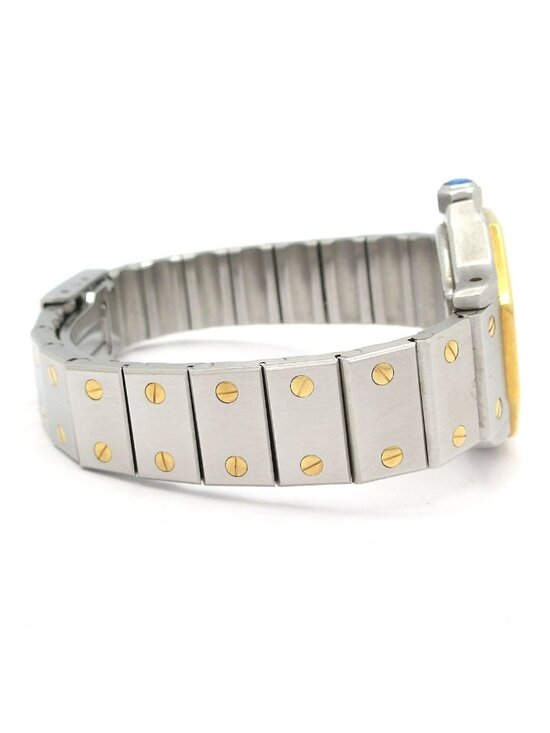 Cartier Watch Santos Octagon SM SS 18k Yellow Gold Ivory main image 7
